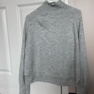 Gray Turtleneck Sweater